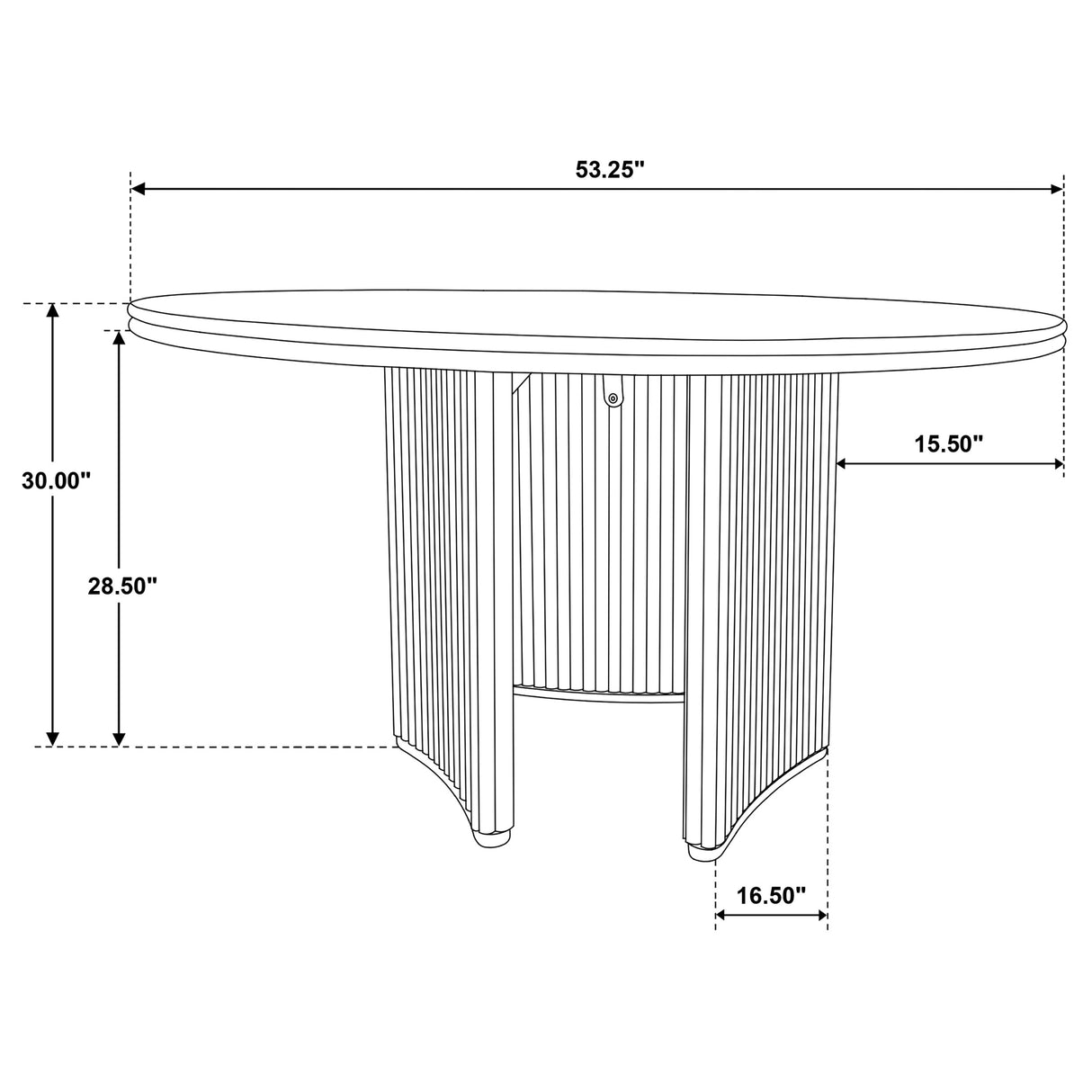 Adina 53-inch Round Wood Dining Table, Distressed Light Brown