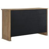 Adina 3-Door 59-Inch Sideboard in Distressed Light Brown