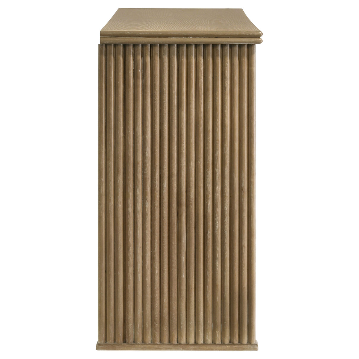 Adina 3-Door 59-Inch Sideboard in Distressed Light Brown