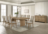 Adina 3-Door 59-Inch Sideboard in Distressed Light Brown
