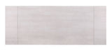 Vesa 97-Inch Glass Top Extension Dining Table, Beige