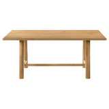 Duncan 7-Piece Rectangular Dining Set, Washed Oak
