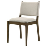 Ottowa Upholstered Dining Side Chair Brown, Set of 2