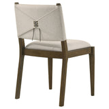 Ottowa Upholstered Dining Side Chair Brown, Set of 2