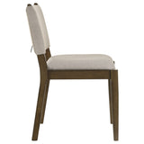 Ottowa Upholstered Dining Side Chair Brown, Set of 2