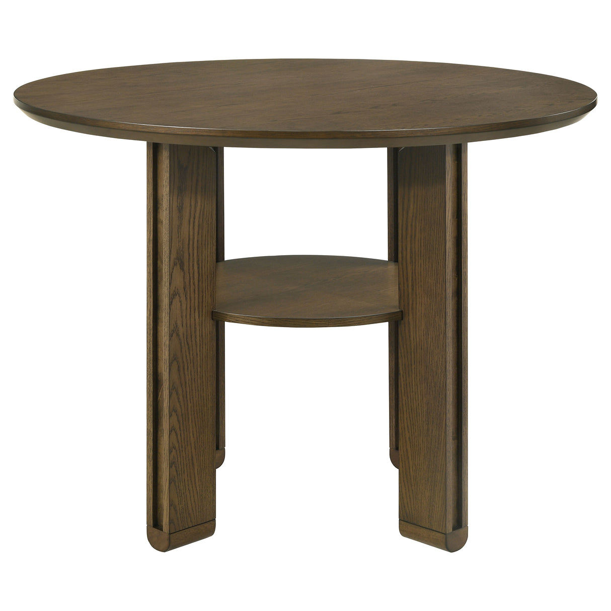 Ottowa 5-Piece Round Counter Height Dining Set in Brown