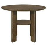 Ottowa 5-Piece Round Counter Height Dining Set in Brown