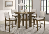 Ottowa 47-Inch Round Counter Height Dining Table Brown