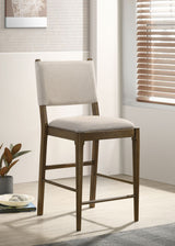 Ottowa Upholstered Counter Side Chair Brown, Set of 2