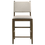 Ottowa Upholstered Counter Side Chair Brown, Set of 2