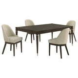 Reseda 5-Piece Extendable Dining Set in Ash Brown