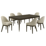 Reseda 7-Piece Rectangular Dining Set Ash Brown