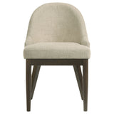 Reseda Upholstered Dining Side Chair Beige Set of 2