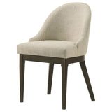 Reseda Upholstered Dining Side Chair Beige Set of 2