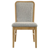 Croyden 7-Piece Dining Set, Weathered Natural with Grey Chairs