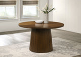Galindo 52" Round Walnut Veneer Dining Table
