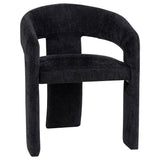 Carlow Upholstered Dining Arm Chair - Black (Set of 2)