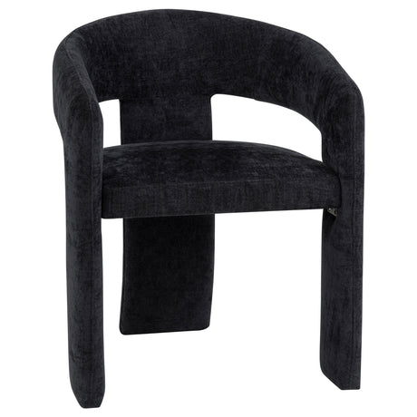 Carlow Upholstered Dining Arm Chair - Black (Set of 2)