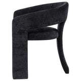Carlow Upholstered Dining Arm Chair - Black (Set of 2)