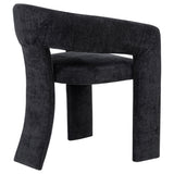 Carlow Upholstered Dining Arm Chair, Black (Set of 2)
