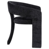 Carlow Upholstered Dining Arm Chair, Black (Set of 2)