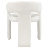 Carlow White Fabric Upholstered Dining Arm Chairs, Set of 2