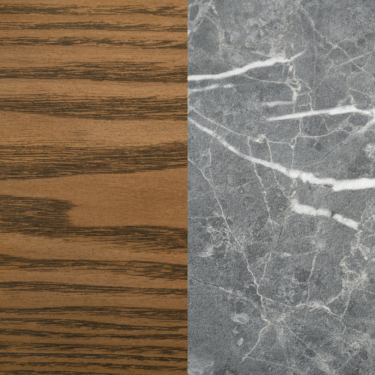 Franklin 50-Inch Round Dining Table Grey and Dark Oak