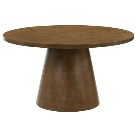 Franklin 5-Piece 54-Inch Round Dining Table Set Dark Brown