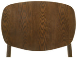 Benford Dining Side Chair Wood Seat Dark Brown (Set of 2)