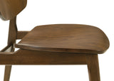 Benford Dining Side Chair Wood Seat Dark Brown (Set of 2)