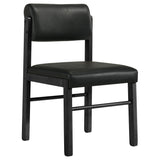 Kehoe Upholstered Dining Side Chair Black, Set of 2