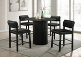 Kehoe Upholstered Counter Height Chair Black - Set of 2