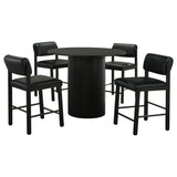 Kehoe Upholstered Counter Height Chair Black - Set of 2