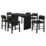 Kehoe Upholstered Counter Height Chair Black - Set of 2