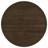 Hamlyn 47" Round Walnut Wood Dining Table with Pedestal Base