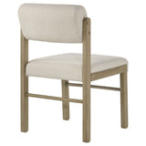Kehoe Upholstered Dining Side Chair - Cream & Natural Oak (Set of 2)