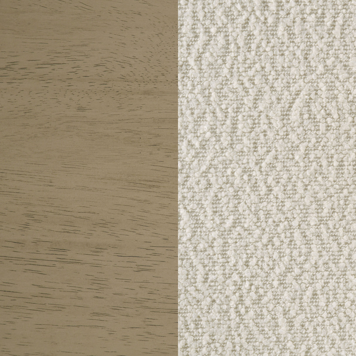 Kehoe Upholstered Dining Side Chair Cream and Natural Oak