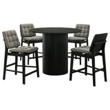 Hamlyn 5-Piece Round Counter Height Dining Set Grey