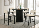 Hamlyn 43-Inch Round Counter Height Dining Table Black