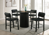 Hamlyn 43-Inch Round Counter Height Dining Table Black