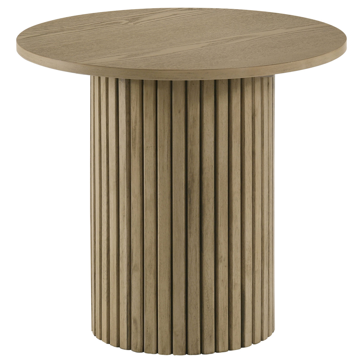 Hamlyn 43" Round Counter Height Dining Table, Natural Oak