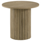 Hamlyn 43" Round Counter Height Dining Table, Natural Oak