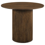 Hamlyn 43" Round Walnut Wood Counter Height Dining Table