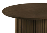 Hamlyn 43" Round Walnut Wood Counter Height Dining Table