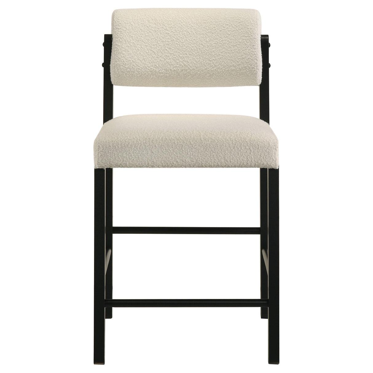 Kehoe Upholstered Counter Height Chair Cream and Black (Set of 2)