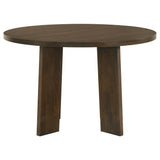 Strouse 5-Piece Dining Set, Walnut and Cream