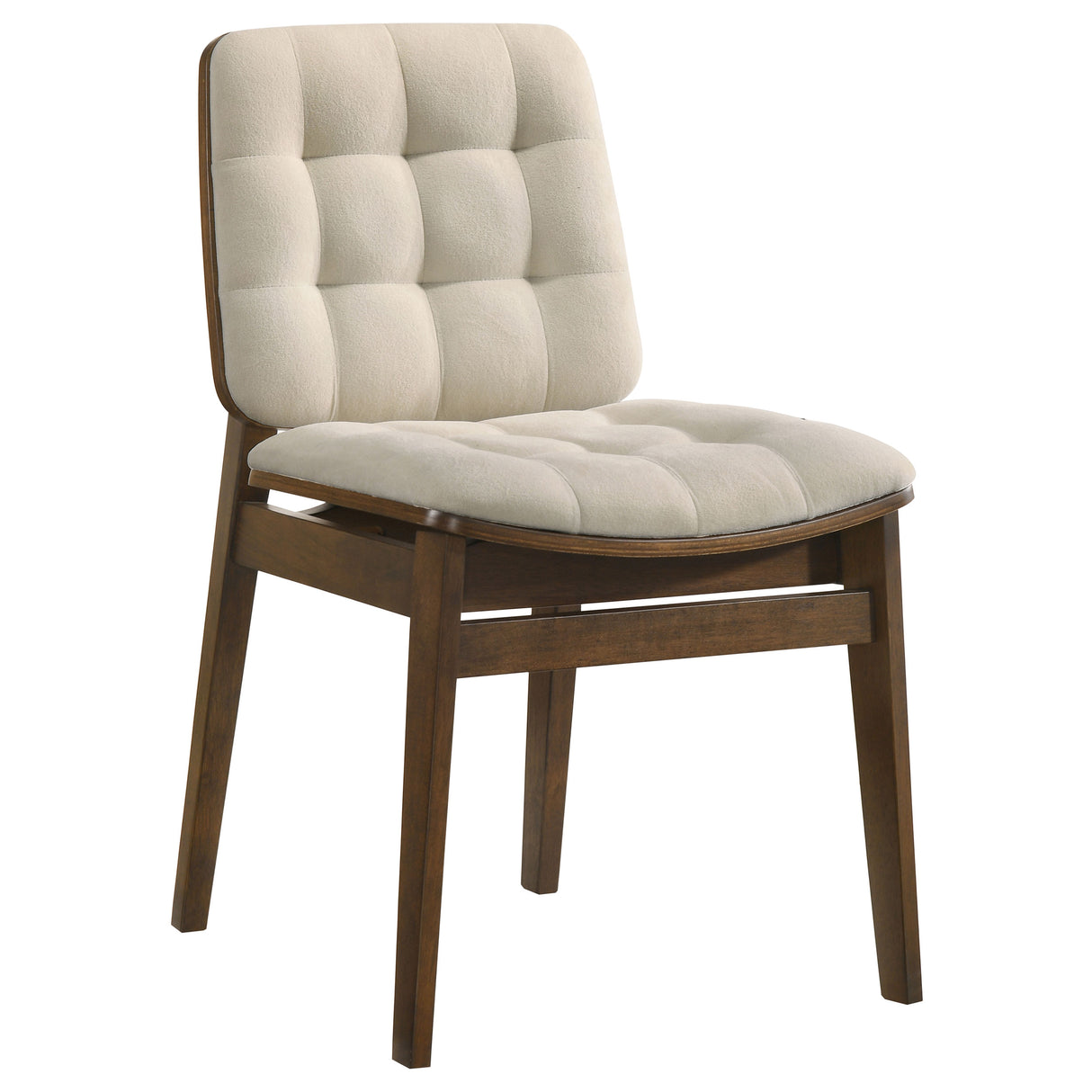 Strouse 5-Piece Dining Set, Walnut and Cream