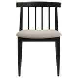 Cullen Dining Side Chair, Black/Wheat (Set of 2)