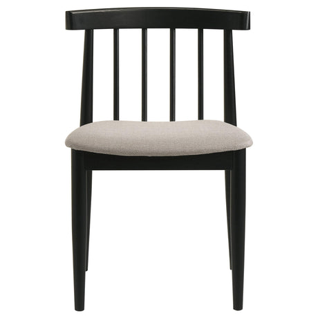 Cullen Dining Side Chair, Black/Wheat (Set of 2)