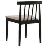 Cullen Dining Side Chair, Black/Wheat (Set of 2)